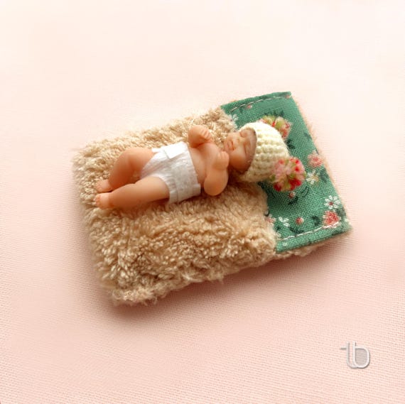 Miniature reborn baby doll, free legs and hands 12 scale dollhouse babies, polymer clay realistic tiny art doll