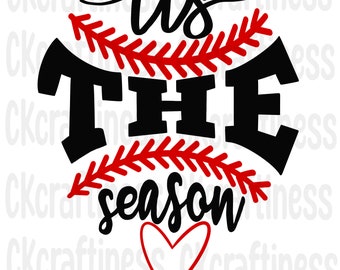 Tis The Season SVG PNG JPG, Sports svg. Softball baseball mom svg, Digital cut  File. t-shirt,  sports bag svg