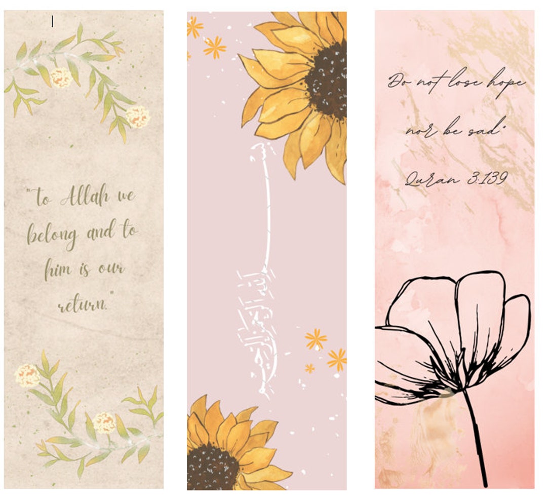 Islamic Bookmarks DIGITAL DOWNLOAD - Etsy