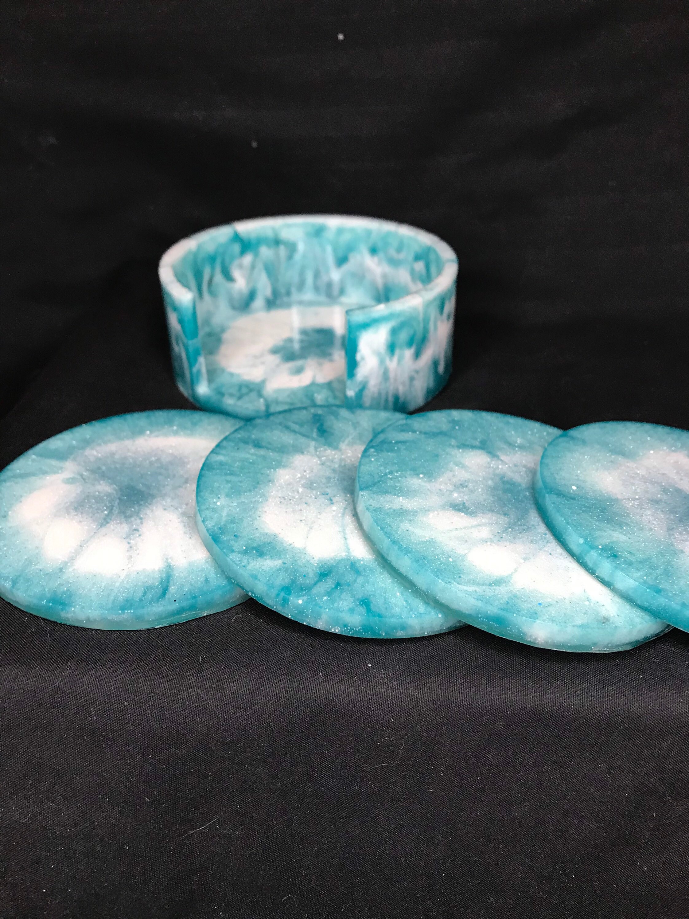 Resin Coaster Set Etsy