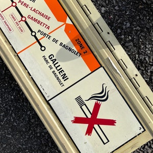 Ratp paris metro nameplate