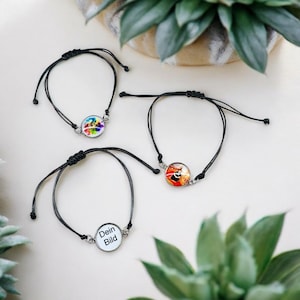 your picture on our bracelets, logo, advertising, painted picture, photo, promotional item, personalized, company advertising, unique, self-designed