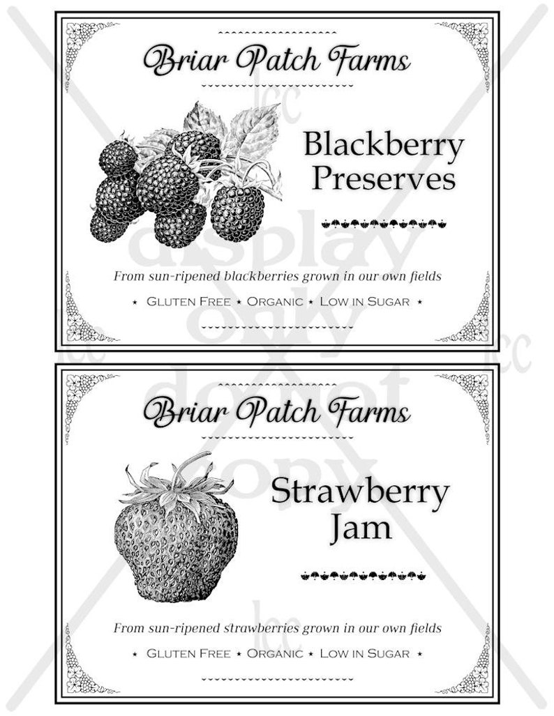 Pantry Labels Digital Instant Download Printable Tags Etsy