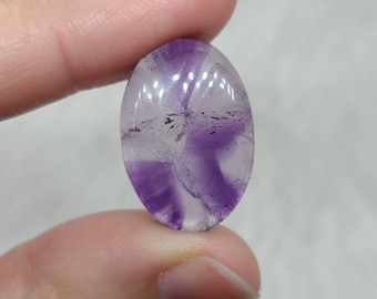 Trapiche Amethyst Cabochon | Natural Trapiche Amethyst | Star Amethyst | Oval Amethyst Cabochon |