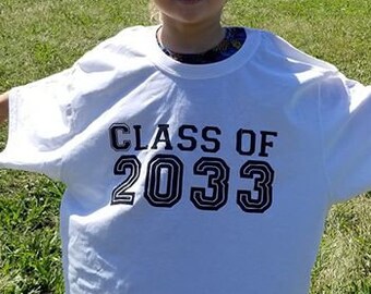 First Day School Shirt, Class of 2032 shirt, Class of 2033 Shirt, Handprint Shirt, School memory shirt, Keepsake shirt, 1st day of school