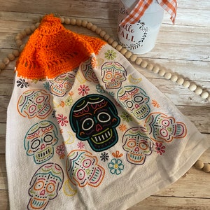 Hanging Halloween Skull Decorative Kitchen Hand Towel