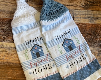 Hanging Home Sweet Home Themed Kitchen Hand Towel