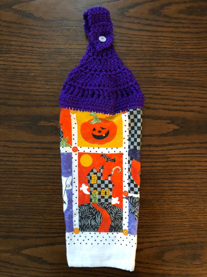 Hanging Halloween Themed Decorative Kitchen Hand Towel Etsy