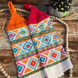 Hanging Sherpa Print Decorative Kitchen Hand Towel