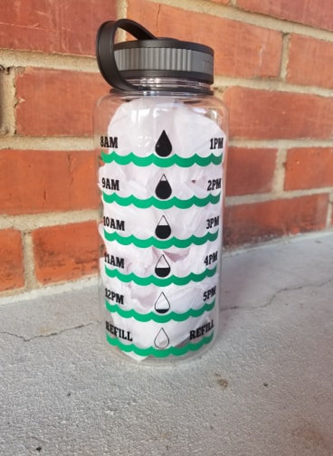 Water bottle tracker Waterbottle Tracker Sloth Water Bottle Etsy