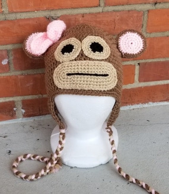 monkey beanie hat