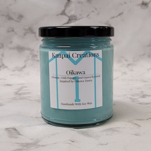 Oikawa, Orange Chili Pepper and Guava Scented, Anime Candle