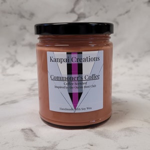 Commoner's Coffee, Anime Inspired Candle, Soy Candle