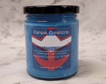 Plus Ultra, Linen and Lemon Scented, Anime Inspired Candle