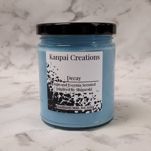 Decay, Evernia and Sage Scented, Anime Candle