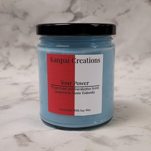 Your Power, Peppermint Scented, Anime Soy Candle
