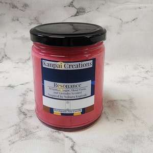 Resonance, Bergamot, Sugar, Ylang Ylang, Lavender Scented, Anime Inspired Candle