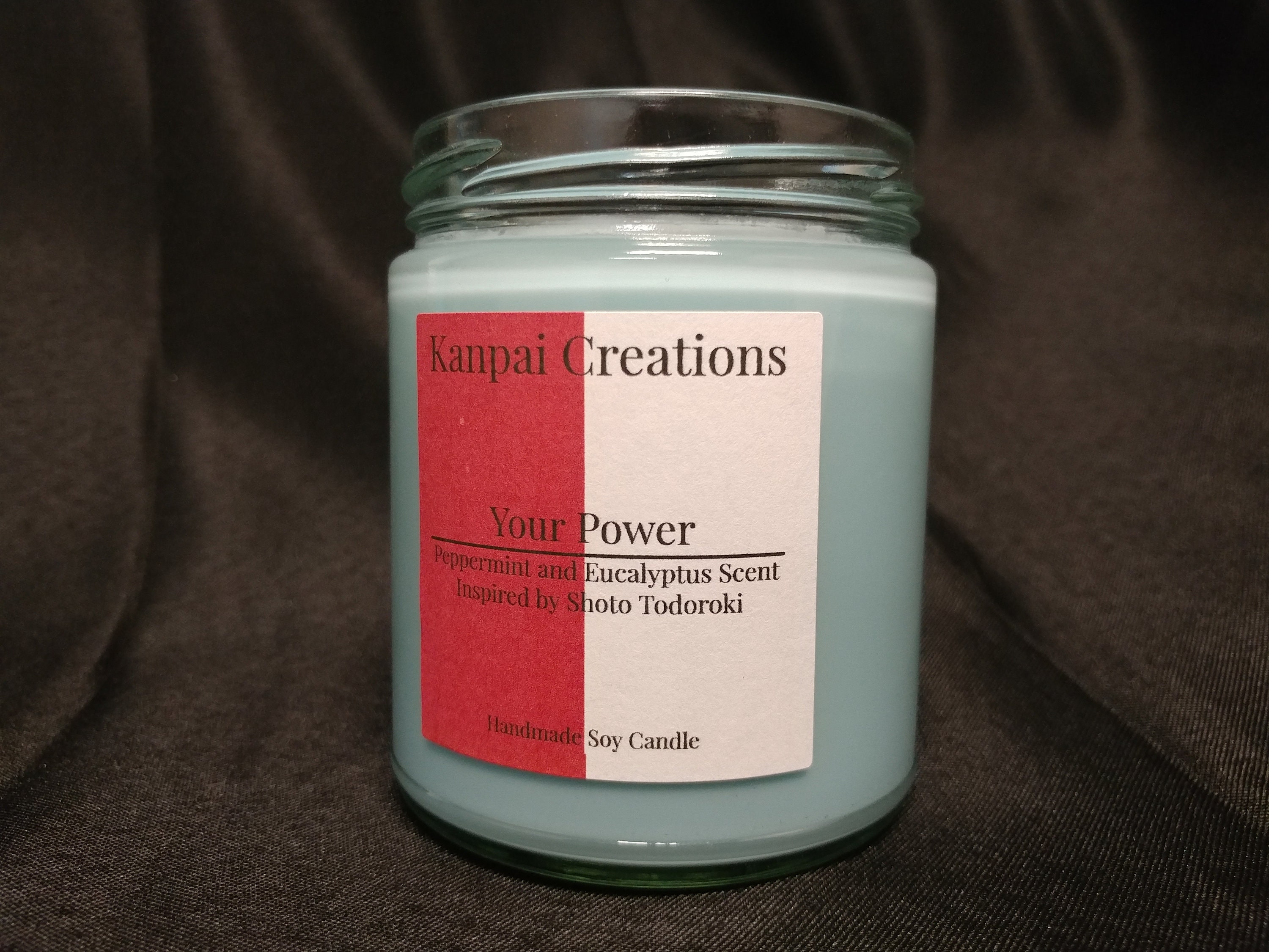Your Power, Peppermint Scented, Anime Soy Candle