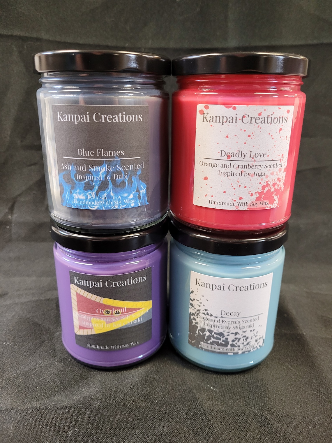 Villains Bundle 4 Scented Candles Anime Candles Etsy