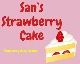Sans Strawberry Cake, Strawberry Shortcake Scented, Kpop Inspired Candle