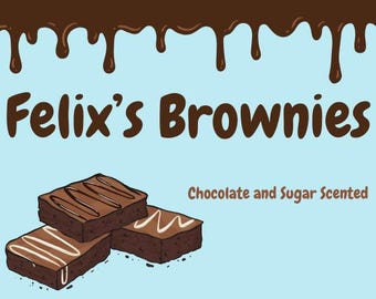 Felix&#39;s Brownies, Chocolate and Sugar Scented, Kpop Inspired Candle