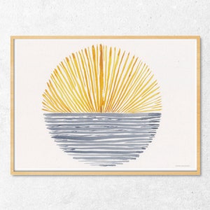 Sunset Sunsrise A4-Poster
