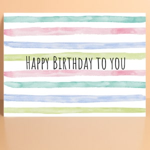 HAPPY BIRTHDAY to you - Grußkarte,Postkarte, Geburtstag, Jetzt & Hier, Ich denk an dich, Birthdaywishes, Wünsche,Burzeltag,Bday, Alles Liebe
