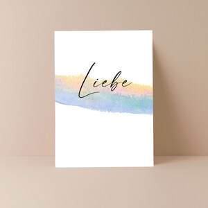LIEBE. Postkarte, Erinnerung,Liebe verschicken, Ich Liebe dich, sag es, Love, Einfach mal so,Ich denk an dich,verliebt,Wandkarte,Spruchkarte