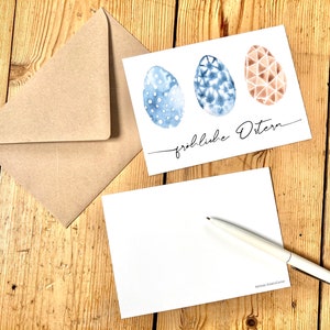 fröhliche Ostern Grußkarte, Postkarte, Frohe Ostern, Schöne Ostern, Feiertage, Ostereier, Osterhase, Ostergrüße