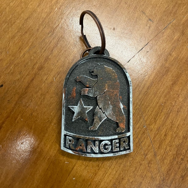 Fallout Inspired NCR Ranger keychain