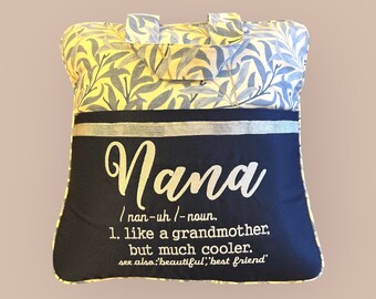 Personalised embroidered reading pillow