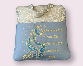 Reading pillow Zodiac Aquarius