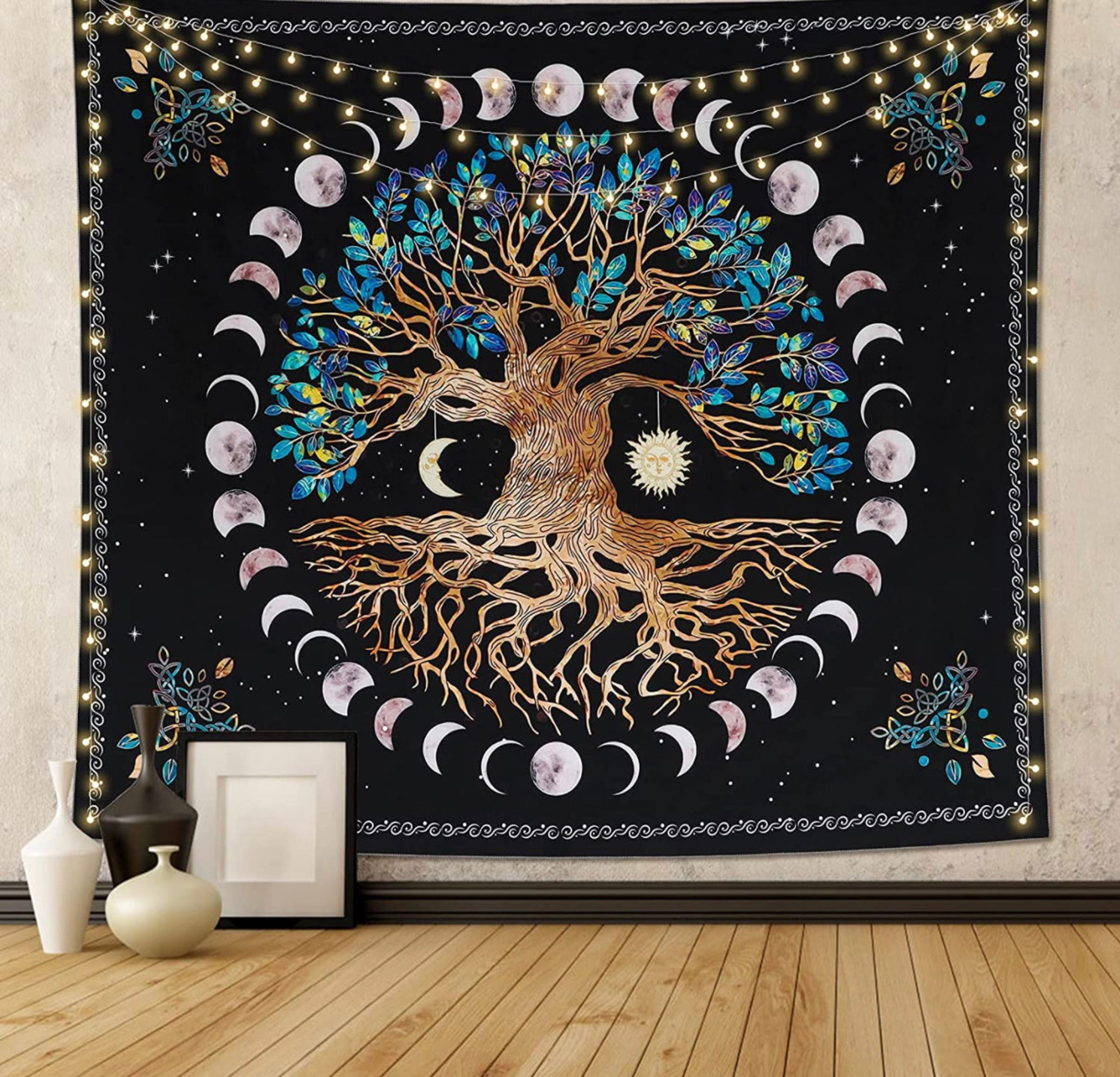 Tree Of Life Wall Tapestry Hanging Art Home Decor 150x200 Cm A14881 新発売