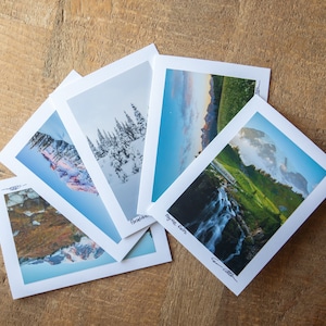 Paradise Mount Rainier National Park - 5x7 Note Card Set of Five - Fine Art Photography