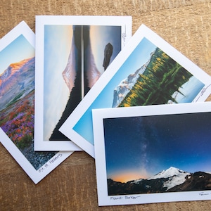 Cascade Volcano Note Cards - Boxed 5x7 Set of Four - Fine Art Photography