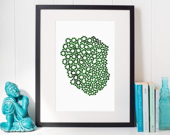 Abstract geometric art | Fine Art Giclee print | Modern wall art | Contemporary drawing