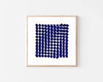 Abstract geometric art | Fine Art Giclee print | Modern wall art | Contemporary drawing