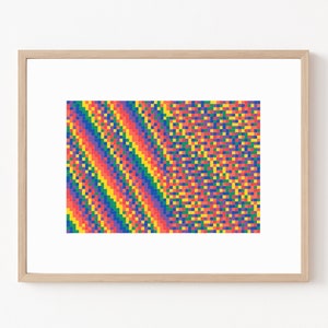 Abstract geometric art | Fine Art Giclee print | Modern wall art | Contemporary drawing