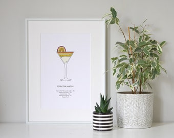 Whiskey Sour Deconstructed Cocktail Art Print | Etsy