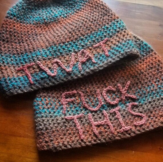 funny crochet hats