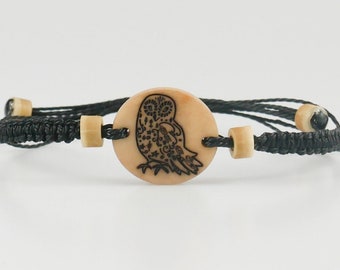 Owl Bracelet, Owl Jewelry, Pura Vida, Vegan Jewelry