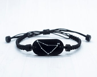 Personalized Capricorn Bracelet, Constellation Jewelry, Zodiac Bracelet