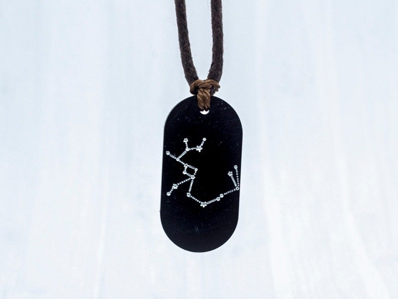 Personalized Sagittarius Necklace, Constellation Necklace, Zodiac Necklace, Vegan Gift No thanks