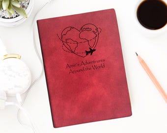 Softcover Personalized Travel Journal, Pocket Adventure Diary