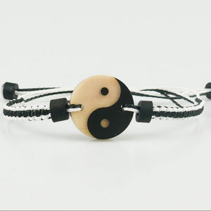 Personalized Yin Yang Bracelet, Boho Bracelet Hippie Bracelet,