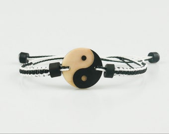 Personalized Yin Yang Bracelet, Boho Bracelet Hippie Bracelet,