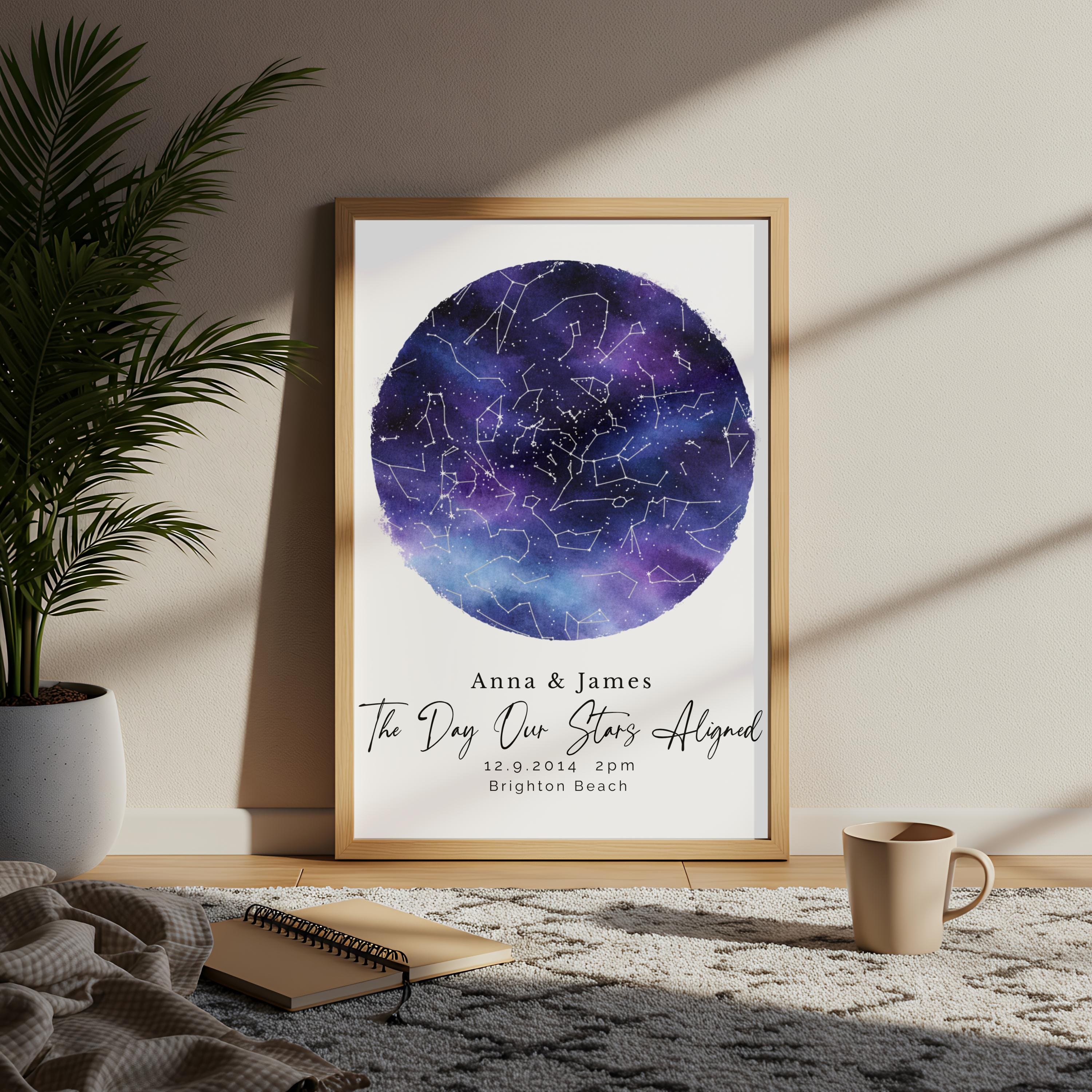 Anniversary Date Art - Etsy