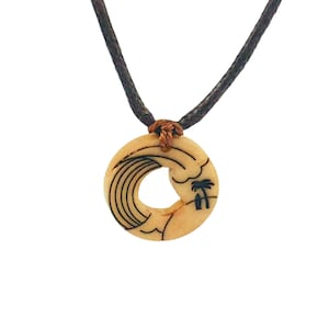Surferketting, surfherenketting, waterdichte reisketting, golfstrandketting, gepersonaliseerde surferhanger, cadeau voor hem