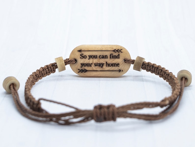 Coordinate Bracelet, Personalized Cotton Anniversary Gift, Couples Travel Bracelet image 7