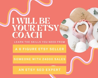 Etsy Help & Coaching, Etsy Critique, Etsy SEO and Marketing Advice, Coaching on Etsy Listings and Etsy Tags, ChatGPT Ai Prompts